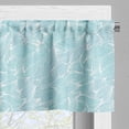 thumbnail image 3 of Ambesonne Abstract Window Valance, Waves Lines Swirls, 42" x 18", Pale Blue White, 3 of 5