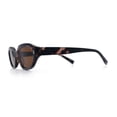 thumbnail image 6 of Retro Vintage Style Hipster Beveled Plastic Geometric Cat Eye Sunglasses Tortoise - Brown, 6 of 8
