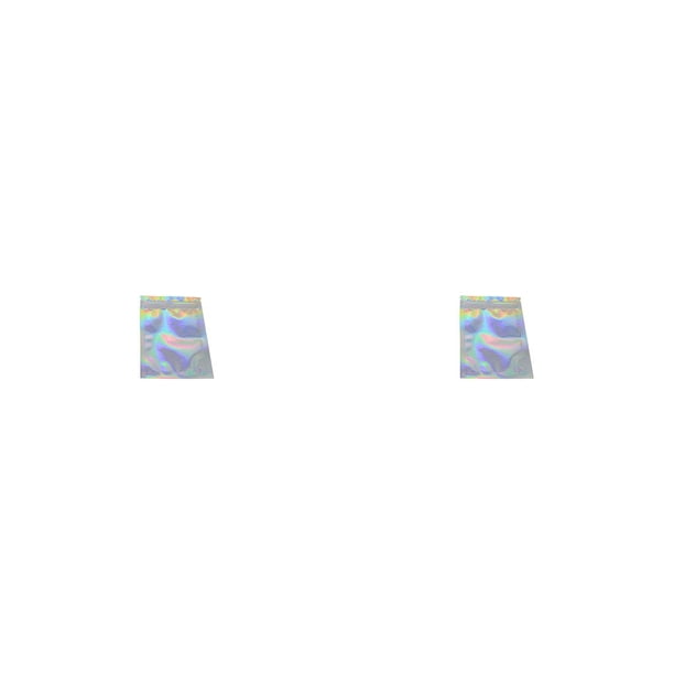 Matsuzay 100 Uds. Bolsa de papel de aluminio Ziplock bolsas de embalaje bolsa de sujeción brillante 7,5x10cm Brillante 7.5 x 10 cm 2piezas Matsuzay CBP321707
