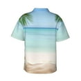 thumbnail image 3 of Daiia Starfish in Beach Hawaiian Shirt for Men Gentle Cotton Regular Short Sleeve Casual-Small, 3 of 9