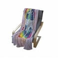 thumbnail image 3 of Groovy Soft Flannel Fleece Blanket, Peace and Love Text in Tie Dye Effect Pattern Energetic Youthful Fun 60s 70s Hippie, Cozy Plush for Indoor and Outdoor Use, 50" x 60", Multicolor, by Ambesonne, 3 of 5