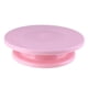thumbnail image 1 of Inteprter Tocadiscos de plástico de 28cm para decoración de pasteles, giratoria antideslizante para decoración de pasteles, soporte Herramientas y accesorios para hornear Rosado, 1 of 6