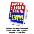thumbnail image 2 of Free Shuttle Service (24" X 36") 4mm Corrugated Plastic Panel, Graphics Applied To 1 Side (Pk of 2), 2 of 4