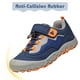 thumbnail image 3 of Zapatos de senderismo Mishansha para niños y niñas, azules y naranjas, 9, 3 of 7