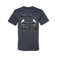 thumbnail image 2 of Wild Bobby, Meet Me at The Bar, Gym/Workout, Men Graphic Tee, Vintage Heather Navy, X-Large, 2 of 4