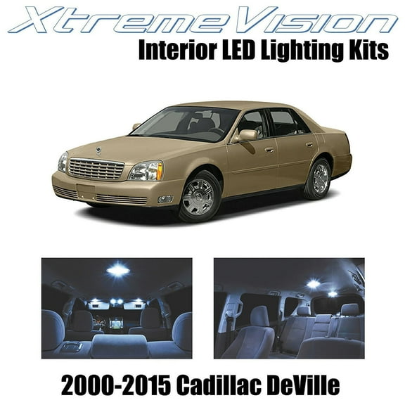 XtremeVision Interior LED for Cadilac DeVille 2000-2005 10 Pieces Cool White Premium Interior LED Kit Package   Installation Tool Tool