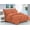 Coral, variant on Elegant Comfort 8-Piece Dobby Stripe Bed-in-a-Bag Comforter Set, Includes 4pc Smart Sheet Set, Bed Skirt, Comforter, Matching Pillowcases, and Shams - Full/Queen, Burgundy