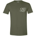 thumbnail image 2 of Men's Team Penske Green Ryan Blaney Flag T-Shirt, 2 of 3