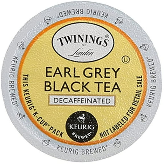 Twinings Of London Decaffeinated Earl Grey Tea K-Cups For Keurig, 24 Count