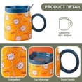 thumbnail image 2 of Taza de 420 ml con tapa, cuchara, taza de cerámica de conejo lindo de dibujos animados, taza de agua para el hogar, taza de café de oficina, taza de desayuno, taza de oso de dibujos animados con, 2 of 5
