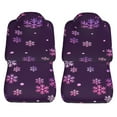 thumbnail image 5 of Fotbe Purple Snow Flakes Pattern Automotive Seat Covers for Cars Trucks and SUVs – Car Seat Covers for Front Seats,Protective Seat Covers,Vehicle Seat Covers, Set of 2, 5 of 9