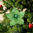 thumbnail image 2 of Shoreew Glitter Artificial Flower Christmas Decoration DIY Christmas Tree Wreath Ornaments Faux Poinsettia Flower for Xmas New Year Wedding Party Holiday Decoration, 2 of 7