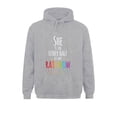 thumbnail image 3 of Ella es la otra mitad de mi arcoíris, camiseta lesbiana, sudaderas con capucha de estilo 3D de gran tamaño, camisas, sudaderas para hombres, capuchas cómodas, 3 of 4