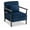 Blue, variant on MOONMISS Accent Chair with Hidden Storage, Armchair with Solid Wood Frame, Corduroy Fabric Accent Chair for Living Room,Pink