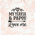 thumbnail image 4 of Inktastic Yiayia and Papou Love Me Granddaughter Girls Baby Bodysuit, 4 of 5