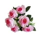 thumbnail image 2 of Xihbxyly Ramo de Rosas Artificiales, 7 Flores de Seda, Tallos de Alambre de Acero Ajustables, Elegante Decoración para Bodas, Fiestas En Casa o En La Oficina, 37 Cm de Largo, Disponible En 8 Colores., 2 of 2