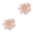 thumbnail image 2 of Ruiboury 100x Paper Clips Cute Metal Paperclips Notebook for Office School Rose Gold 20mm 2Set, 2 of 6