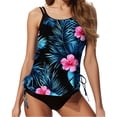 thumbnail image 6 of Summer Swimsuits 2 Piece,Womens Floral Tankini Swimsuits Modest Bathing Suit Loose Fit Swimsuit Swim Tops and Bottom 2026,Navy,S, 6 of 6