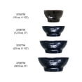 thumbnail image 3 of Excellante Tenmoku Melamine Dinnerware Collection 14 Oz, 5" Wave Rice Bowl, Comes in Dozen, 3 of 3
