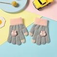 thumbnail image 2 of Splozh Mittens for Baby Kids Winter Gloves for Boys Girls Children Full Fingers Stretchy Warm Mittens Grey,0-3 Years, 2 of 8