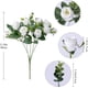 thumbnail image 3 of Rosa artificial - Flores artificiales de plástico de 11 pulgadas para decoración del hogar, centros de mesa y decoraciones de fiesta - Naranja, Beige, Rojo, Blanco, Rosa, 3 of 7