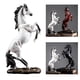thumbnail image 4 of Escultura de estatuilla con forma de caballo Colección s de resina estatuilla decoración coleccionable escultura pequeña de escritorio con Base estable Magideal Escultura de estatuilla con forma de caballo, 4 of 7