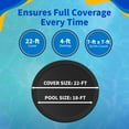 thumbnail image 3 of Blue Wave 8-Year Round Above Ground Pool Winter Cover, 3 of 6