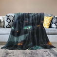 thumbnail image 2 of PRATYUS Dinosaur Throw Blankets Soft Warm Comfortable Throws for Couch Flannel Fluffy Blanket Bed Throw for Bedroom Couch Travel Kids Bedroom Accessories  50x60in, 2 of 6