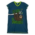 thumbnail image 2 of LazyOne Women's Nightgown, Funny V-Neck Sleep Shirt for Women (Slow in the Morning, L/XL), 2 of 7