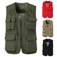 thumbnail image 4 of WREESH Mens Cargo Vest Jacket Quick Drying Hiking Vest Breathable Mesh Work Vest Fishing Vests with Multi Pockets Khaki, 4 of 4
