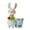 A, variant on Hearth & Gear Easter Bunny Flower POTS Outdoor Patio Garden Decorative Vases Resin Crafts Ornaments Festive Atmosphere Snowflake Ornament Christmas Ornament Keepsake Ornament Exchange Christmas