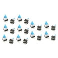 thumbnail image 1 of Unique Bargains 20Pcs 6 Pin Square 7mmx7mm Self-Locking DPDT Mini Push Button Switch, 1 of 1