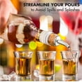 thumbnail image 3 of Liquor Bottle Dispenser Spouts \u2013 Classic Speed Pours for Alcohol, Olive Oil and Shave Ice Syrup \u2013 Rustproof Stainless Steel with Tapered Pouring Funnels and Dust Caps (10 Pack), 3 of 5