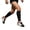 Adult-Black, variant on Ticikt Children's Stress Socks Protective Leg Guards Sweat Absorbing for Sports 9-18 Years,Orange