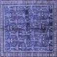 thumbnail image 1 of Ahgly Company Indoor Square Persian Blue Traditional Area Rugs, 8' Square, 1 of 4