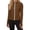 Brown#0303U&01, variant on Garbnen S-5XL Women's Rash Guard Long Sleeve Zip Front Sun Protection Shirt Women Summer Workout Gym Going Out Top Women with Thumb Holes
