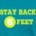 thumbnail image 4 of CafePress - Stay Back 6 Feet (Neon/Blkbg) T Shirt - Womens Tri-blend T-Shirt, 4 of 5