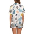 thumbnail image 2 of GDREDA Ensemble de Sommeil pour Femmes Dames Mode Décontractée Lapin de Pâques Impression Numérique 3D Pyjama Court Combinaison de Pyjama Femmes Ensembles de Pyjama pyjamas Beige,TTG, 2 of 4