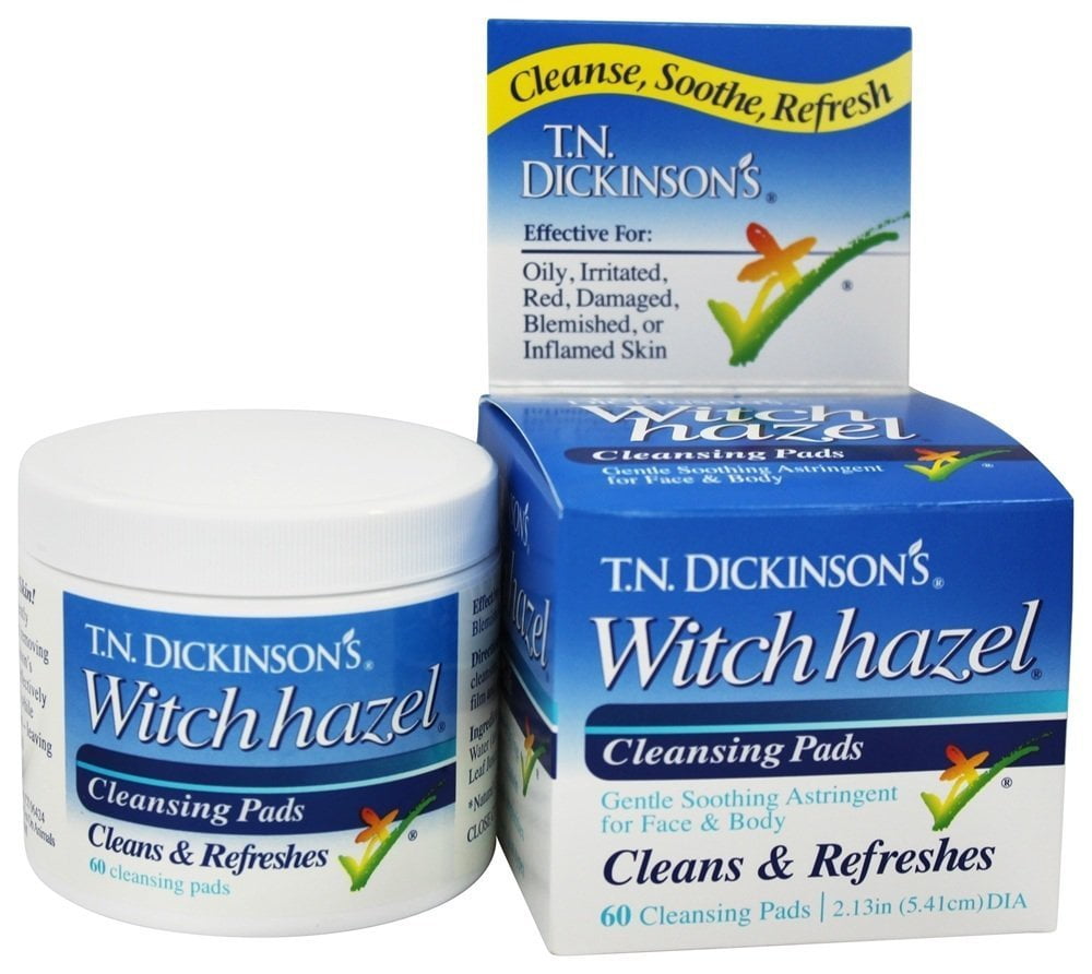 Dickinson Brands T.N. Dickinson's Witch Hazel Cleansing Pads 60 Pad