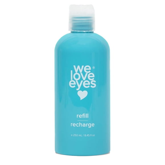 We Love Eyes - Limpiador en espuma para párpados de árbol de té, tamaño de recambio de 250 ml