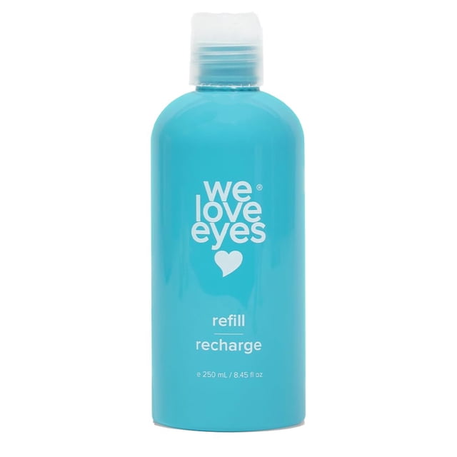 We Love Eyes - Limpiador en espuma para párpados de árbol de té, tamaño de recambio de 250 ml