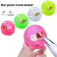 thumbnail image 2 of Tignapoo Detachable Nail Drill Bit Cleaner with Soft and Hard Brush Heads, Compact Cleaning Case, Green/Yellow/Rose Red/Transparent Options, 2 of 6