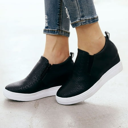 

Women Ladies Fashion Retro Wedge Heel Platform Ankle Boots Wedge Casual Shoes Note Please Buy One Or Two Sizes Larger