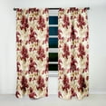 thumbnail image 5 of Designart "Flourishing Royal Victorian I" Floral Room Darkening Curtain Single Panel, 5 of 6