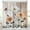 Orange, variant on Yellow Floral Shower Curtain Flowers White Daisy Butterfly Cute Stall Small Single Walk in Half Size Dorm Standing Narrow Stand Up RV Home Bathroom Decor Bathtub Set with 7 Hooks, 36x72, Rustic
