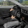 thumbnail image 3 of Motor Trend GripDrive Carbon Fiber Series - Steering Wheel Cover for Car and SUV - Synthetic Leather Comfort Grip Handles, 3 of 7