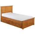 thumbnail image 3 of Atlantic Furniture Madison Lit Simple avec Gigogne en Latte Caramel, 3 of 10