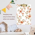 thumbnail image 4 of FORMRS Acrylic Clipboard with Low Profile Clip Standard A4 Letter Size, 12.5" x 9", Orange Floral Blooms, 4 of 8