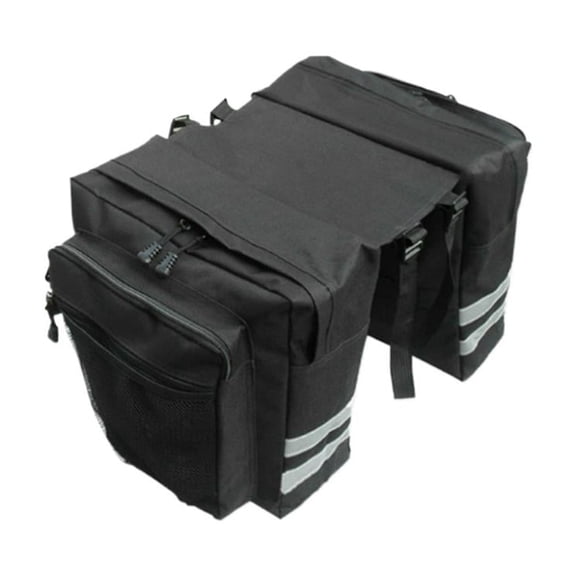 Bike Rear Rack Bag, Waterproof Bicycle Pannier, 30L Capacity, Reflective Trim, for Mountain Bike Commuter Grocery Shopping