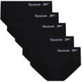 thumbnail image 1 of Culottes Hipster Reebok Lot de 5 pour Femmes Taille Grand Tout Noir, 1 of 6